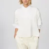 Blusa de pantalones cortos oversize de satén para mujer | Mangas cortas