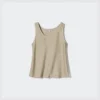 Blusa de satén para mujer | Sin mangas