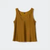 Blusa de satén para mujer | Sin mangas
