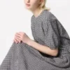 Blusa holgada de seersucker para mujer | Cuadros vichy Blusa holgada de seersucker para mujer | Cuadros vichy