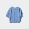 Blusa holgada de seersucker para mujer | Cuadros vichy Blusa holgada de seersucker para mujer | Cuadros vichy