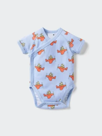 Body de mangas cortas de la colección de libros ilustrados Baby Baby | Abierto por delante | Miffy