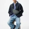 Bolso de hombro redondo unisex