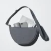 Bolso de hombro redondo unisex