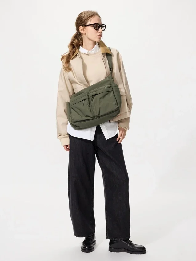 Bolso de hombro unisex con múltiples bolsillos Bolso de hombro unisex con múltiples bolsillos