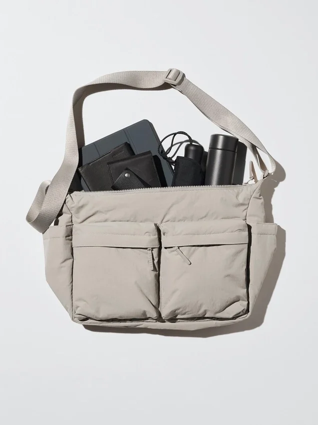 Bolso de hombro unisex con múltiples bolsillos Bolso de hombro unisex con múltiples bolsillos