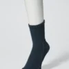 Calcetines cortos acanalados para hombre