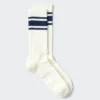 Calcetines de felpa a rayas para hombre