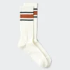 Calcetines de felpa a rayas para hombre