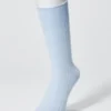 Calcetines de hombre de mezcla de algodón Supima® con canalé ancho