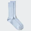 Calcetines de hombre de mezcla de algodón Supima Cotton con canalé ancho