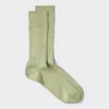 Calcetines de hombre de mezcla de algodón Supima Cotton con canalé ancho
