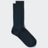 Calcetines de hombre de mezcla de algodón Supima Cotton con canalé ancho