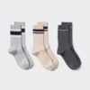 Calcetines de mujer con canalé | 3 pares | A rayas Calcetines de mujer con canalé | 3 pares | A rayas