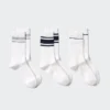 Calcetines de mujer con canalé | 3 pares | A rayas Calcetines de mujer con canalé | 3 pares | A rayas