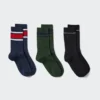 Calcetines de mujer con canalé | 3 pares | A rayas Calcetines de mujer con canalé | 3 pares | A rayas