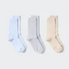 Calcetines de punto con encaje para mujer | 3 pares