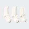 Calcetines de punto con encaje para mujer | 3 pares