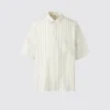 Camisa oversize Premium Linen para hombre | Mangas cortas | A rayas Camisa oversize Premium Linen para hombre | Mangas cortas | A rayas