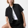 Camisas boxy de denim para mujer | Mangas cortas