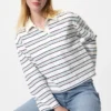 Camisas de algodón lavadas para mujeres | A rayas Camisas de algodón lavadas para mujeres | A rayas