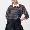 Camisas de algodón lavadas para mujeres | A rayas Camisas de algodón lavadas para mujeres | A rayas