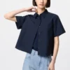 Camisas de pantalón corto de algodón para mujer Camisas de pantalón corto de algodón para mujer