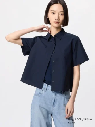 Camisas de pantalón corto de algodón para mujer