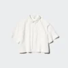 Camisas de pantalones cortos de nylon de corte recto para mujer | Mangas cortas