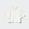 Camisas de pantalones cortos de nylon de corte recto para mujer | Mangas cortas Camisas de pantalones cortos de nylon de corte recto para mujer | Mangas cortas