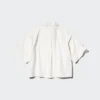 Camisas de pantalones cortos de nylon de corte recto para mujer | Mangas cortas