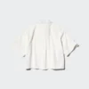 Camisas de pantalones cortos de nylon de corte recto para mujer | Mangas cortas Camisas de pantalones cortos de nylon de corte recto para mujer | Mangas cortas