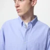 Camisas de tela de sarga para hombre | Botones en el cuello | Tejido de trama fina Camisas de tela de sarga para hombre | Botones en el cuello | Tejido de trama fina
