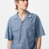 Camisas oversize de cambray para hombre Camisas oversize de cambray para hombre
