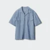 Camisas oversize de cambray para hombre Camisas oversize de cambray para hombre