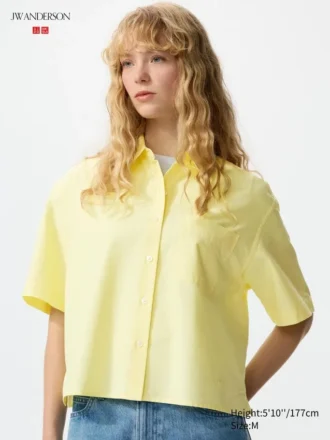 Camisas Oxford Boxy para mujer | Mangas cortas