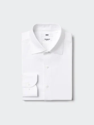 Camisas slim para hombre Super Non-Iron | Cuello abierto