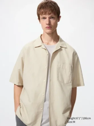 Camisas unisex de algodón y lino | Mangas cortas