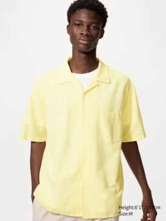 Camisas unisex de algodón y lino | Mangas cortas