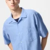 Camisas unisex de algodón y lino | Mangas cortas Camisas unisex de algodón y lino | Mangas cortas