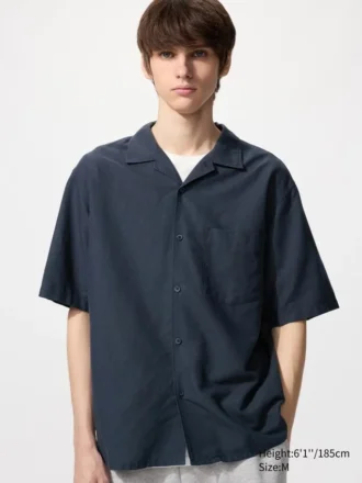 Camisas unisex de algodón y lino | Mangas cortas