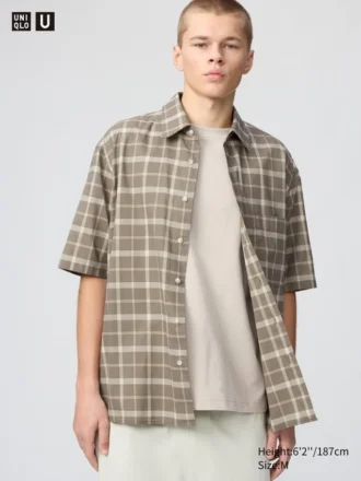 Camisas unisex de corte holgado | Mangas cortas | A cuadros
