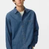 Camisas unisex de denim ligero Camisas unisex de denim ligero