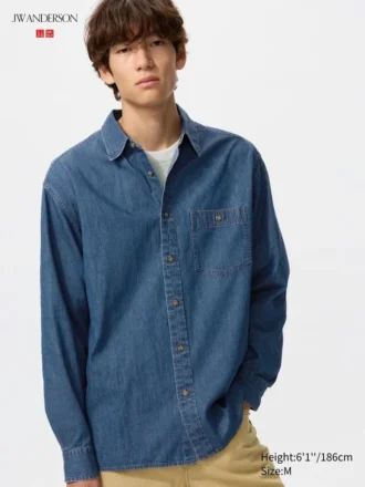 Camisas unisex de denim ligero