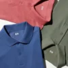 Camisas unisex de piqué de algodón AIRism Camisas unisex de piqué de algodón AIRism
