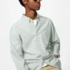Camisas unisex de tela de sarga | Botones | A rayas Camisas unisex de tela de sarga | Botones | A rayas