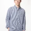 Camisas unisex de tela de sarga | Botones | A rayas Camisas unisex de tela de sarga | Botones | A rayas