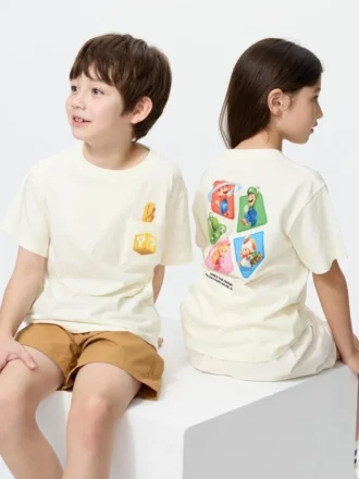Camiseta con estampado gráfico de la película «Super Mario Galaxy» para niños