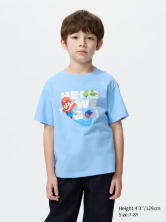 Camiseta con estampado gráfico de la película «Super Mario Galaxy» para niños