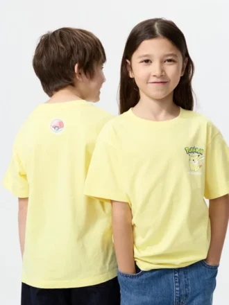 Camiseta con estampado gráfico de Pokémon para niños UT